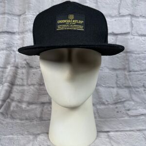 Crooks And Castles Baseball Snapback Black Hat Outfitters of The Underworld